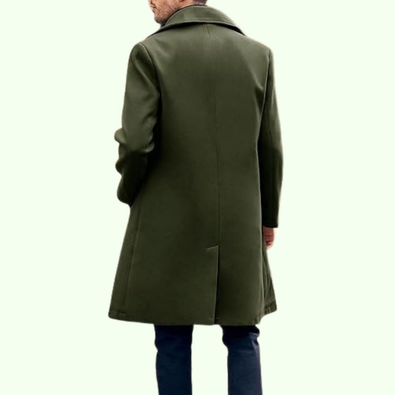 Leon – Eleganter Herren Wollmantel im Double-Breasted-Stil