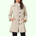 Emma – Eleganter Damen Kurzmantel in Beige