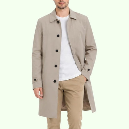 Julian – Klassischer Herren Übergangsmantel in Beige