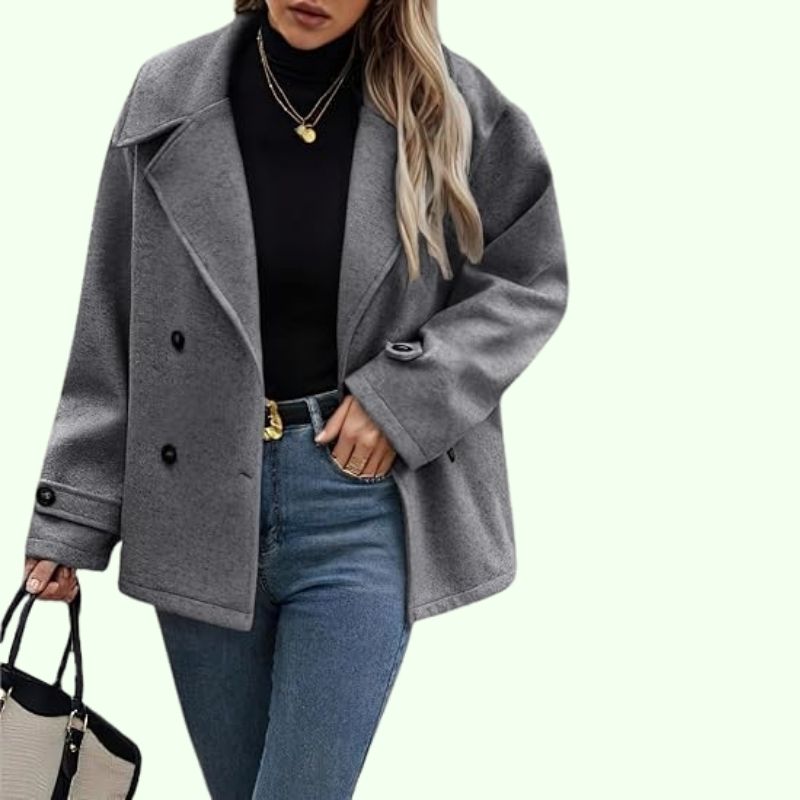 Laura – Stilvolle Damen Kurzjacke in Oversized-Optik