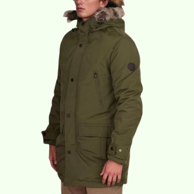 Jonas – Robuster Herren Winterparka mit Kunstfellkapuze