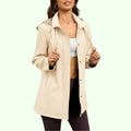 Hannah – Modische Damen Regenjacke mit Karofutter
