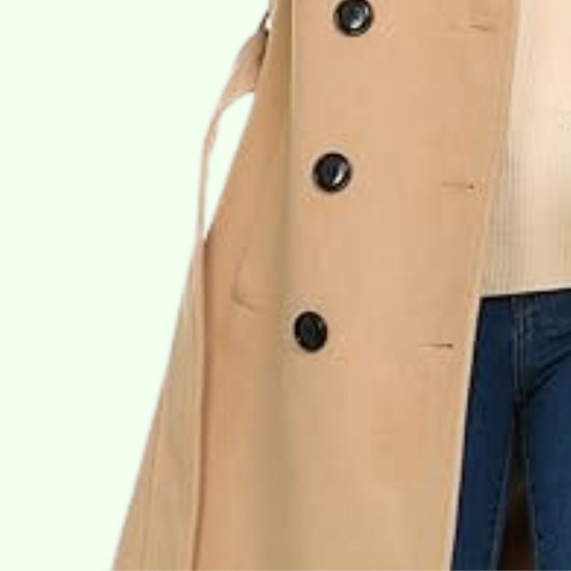 Clara – Eleganter Damen Zweireiher-Mantel in Camel